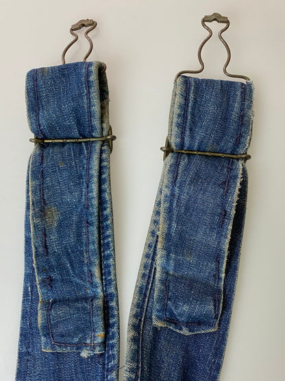 【現状渡し品】【メンズ】 POWER HOUSE パワーハウス 50'S DENIM OVERALL デニムオーバーオール 146-250419-ks-23-min サイズ：不明 カラー：インディゴ 万代Net店