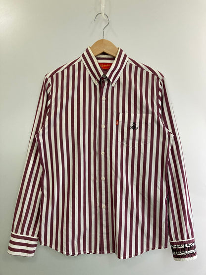【中古品】【メンズ】 Softmachine ソフトマシーン PLAND B.D SHIRT プランドシャツ ボダンダウンシャツ 長袖シャツ トップス 142-250422-yn-20-min サイズ：M カラー：BURGUNDY 万代Net店