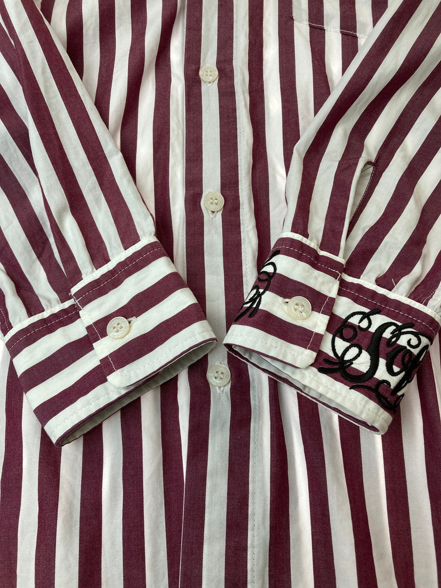 【中古品】【メンズ】 Softmachine ソフトマシーン PLAND B.D SHIRT プランドシャツ ボダンダウンシャツ 長袖シャツ トップス 142-250422-yn-20-min サイズ：M カラー：BURGUNDY 万代Net店