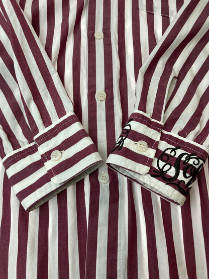 【中古品】【メンズ】 Softmachine ソフトマシーン PLAND B.D SHIRT プランドシャツ ボダンダウンシャツ 長袖シャツ トップス 142-250422-yn-20-min サイズ：M カラー：BURGUNDY 万代Net店