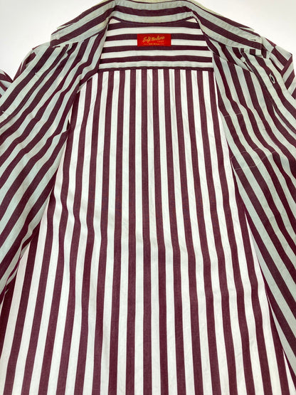 【中古品】【メンズ】 Softmachine ソフトマシーン PLAND B.D SHIRT プランドシャツ ボダンダウンシャツ 長袖シャツ トップス 142-250422-yn-20-min サイズ：M カラー：BURGUNDY 万代Net店