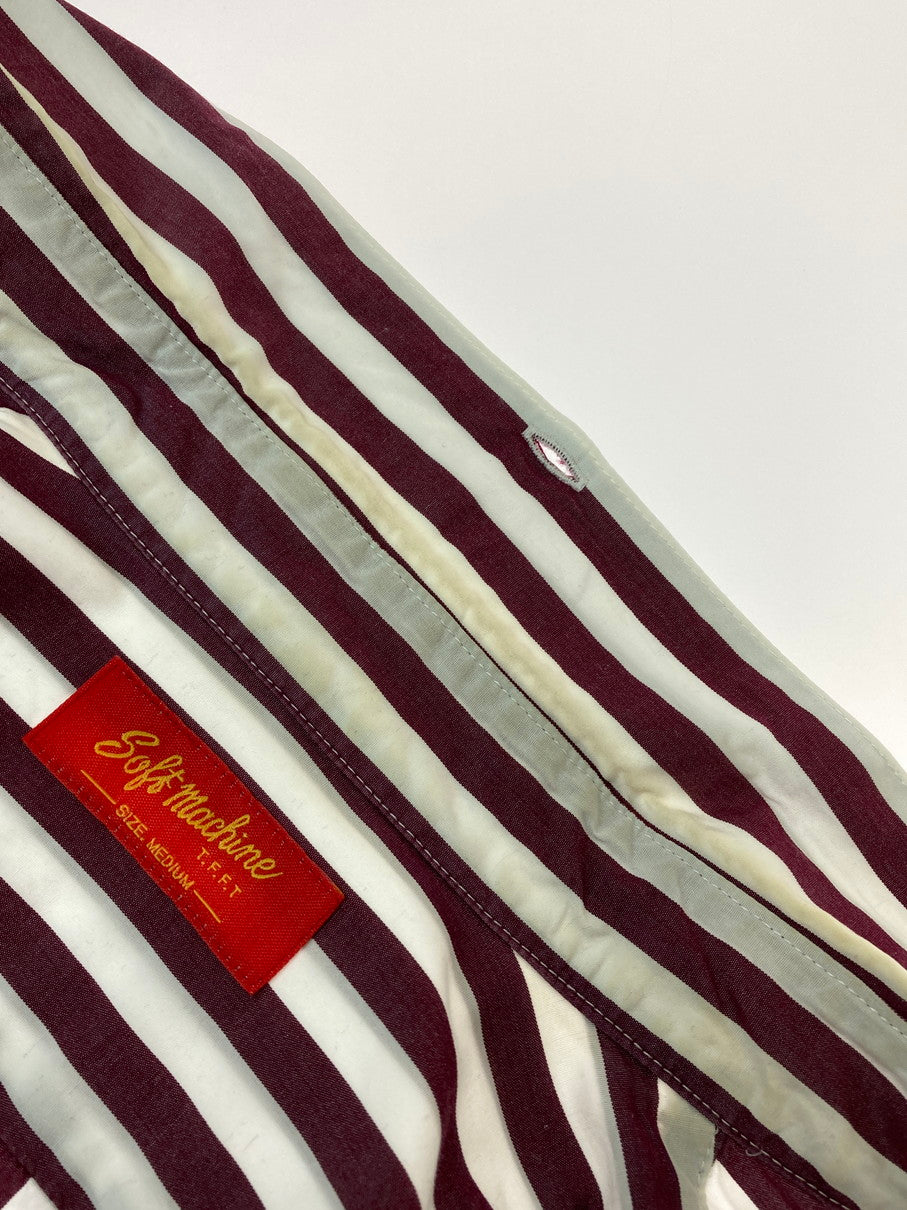 【中古品】【メンズ】 Softmachine ソフトマシーン PLAND B.D SHIRT プランドシャツ ボダンダウンシャツ 長袖シャツ トップス 142-250422-yn-20-min サイズ：M カラー：BURGUNDY 万代Net店