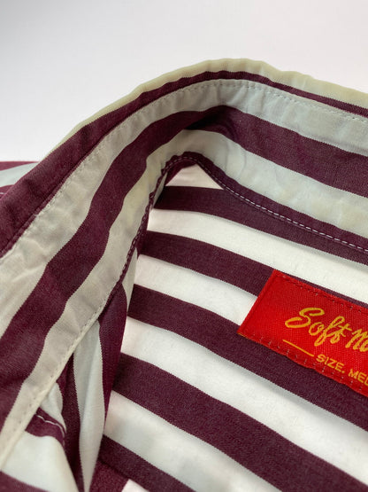 【中古品】【メンズ】 Softmachine ソフトマシーン PLAND B.D SHIRT プランドシャツ ボダンダウンシャツ 長袖シャツ トップス 142-250422-yn-20-min サイズ：M カラー：BURGUNDY 万代Net店