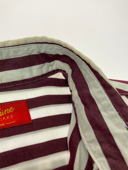 【中古品】【メンズ】 Softmachine ソフトマシーン PLAND B.D SHIRT プランドシャツ ボダンダウンシャツ 長袖シャツ トップス 142-250422-yn-20-min サイズ：M カラー：BURGUNDY 万代Net店