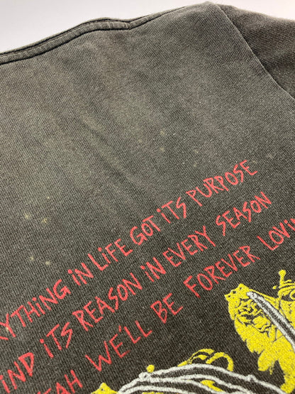 【中古品】【メンズ】 CHANGES 90's BOB MARLEY BIG PRINT TEE チェンジズ プリントTシャツ 半袖Tシャツ トップス 146-250422-yn-24-min サイズ：XL カラー：ダークグレー 万代Net店