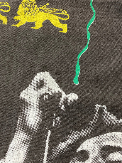 【中古品】【メンズ】 CHANGES 90's BOB MARLEY BIG PRINT TEE チェンジズ プリントTシャツ 半袖Tシャツ トップス 146-250422-yn-24-min サイズ：XL カラー：ダークグレー 万代Net店