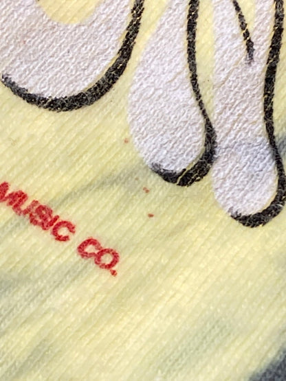 【中古品】【メンズ】 HANES c1988 DOORS JIM MORRISON BIG PRINT TEE ヘインズ プリントTシャツ 半袖Tシャツ トップス 146-250422-yn-28-min サイズ：L カラー：イエロー/グレー 万代Net店