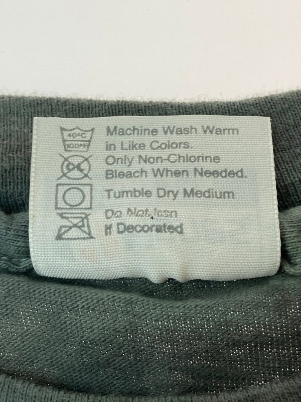 【中古品】【メンズ】 HANES c1988 DOORS JIM MORRISON BIG PRINT TEE ヘインズ プリントTシャツ 半袖Tシャツ トップス 146-250422-yn-28-min サイズ：L カラー：イエロー/グレー 万代Net店