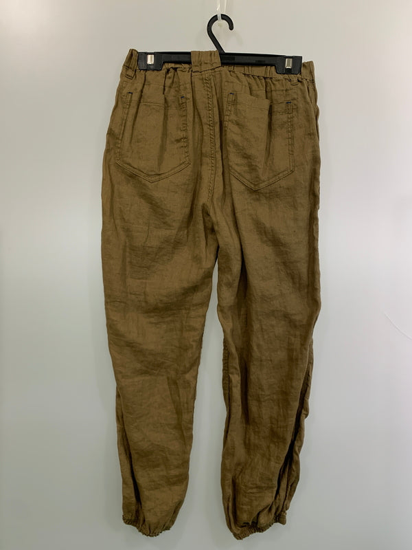 【中古品】【メンズ】 CAHLUMN カウラム 241-1460 LINEN GYM PANT リネン ジム パンツ ボトムス 151-260711-AS-22-min サイズ：M カラー：カーキ 万代Net店