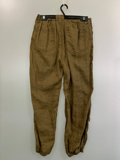 【中古品】【メンズ】 CAHLUMN カウラム 241-1460 LINEN GYM PANT リネン ジム パンツ ボトムス 151-260711-AS-22-min サイズ：M カラー：カーキ 万代Net店