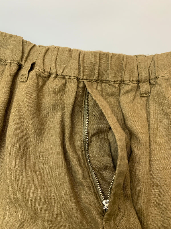 【中古品】【メンズ】 CAHLUMN カウラム 241-1460 LINEN GYM PANT リネン ジム パンツ ボトムス 151-260711-AS-22-min サイズ：M カラー：カーキ 万代Net店