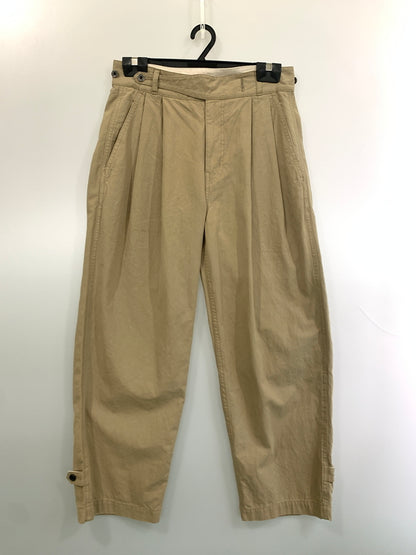 【中古品】【メンズ】 BARNS WIDE GURKHA PANTS BR-24118 バーンズ ワイドグルカパンツ ボトムス 156-260706-yn-02-min サイズ：S カラー：ベージュ系 万代Net店