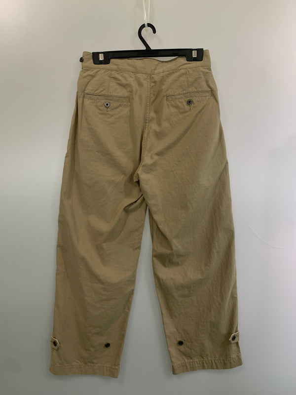 【中古品】【メンズ】 BARNS WIDE GURKHA PANTS BR-24118 バーンズ ワイドグルカパンツ ボトムス 156-260706-yn-02-min サイズ：S カラー：ベージュ系 万代Net店