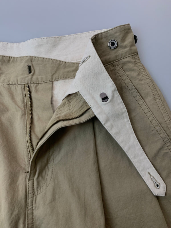【中古品】【メンズ】 BARNS WIDE GURKHA PANTS BR-24118 バーンズ ワイドグルカパンツ ボトムス 156-260706-yn-02-min サイズ：S カラー：ベージュ系 万代Net店
