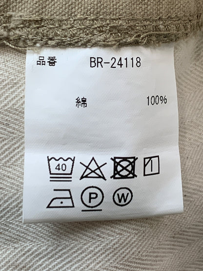 【中古品】【メンズ】 BARNS WIDE GURKHA PANTS BR-24118 バーンズ ワイドグルカパンツ ボトムス 156-260706-yn-02-min サイズ：S カラー：ベージュ系 万代Net店