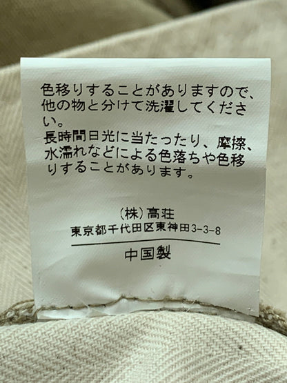 【中古品】【メンズ】 BARNS WIDE GURKHA PANTS BR-24118 バーンズ ワイドグルカパンツ ボトムス 156-260706-yn-02-min サイズ：S カラー：ベージュ系 万代Net店