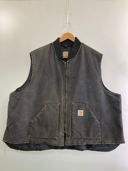 【現状渡し品】【メンズ】 Carhartt カーハート DACK VEST ダック ベスト メンズ ワークベスト キルティング 146-250509-em-11-min カラー：ブラック 万代Net店