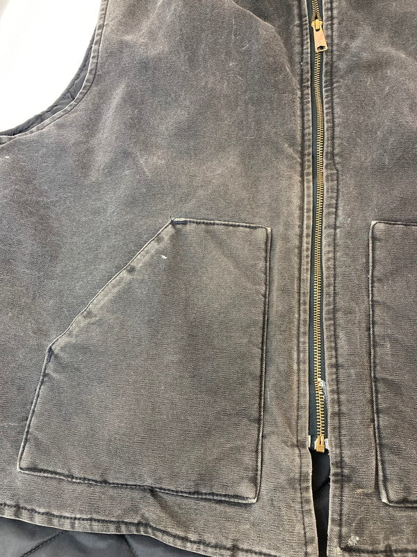【現状渡し品】【メンズ】 Carhartt カーハート DACK VEST ダック ベスト メンズ ワークベスト キルティング 146-250509-em-11-min カラー：ブラック 万代Net店
