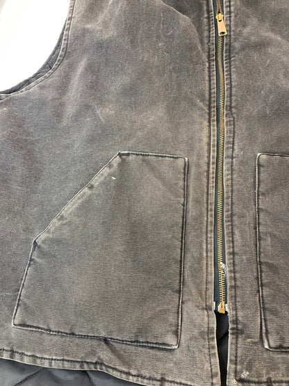 【現状渡し品】【メンズ】 Carhartt カーハート DACK VEST ダック ベスト メンズ ワークベスト キルティング 146-250509-em-11-min カラー：ブラック 万代Net店