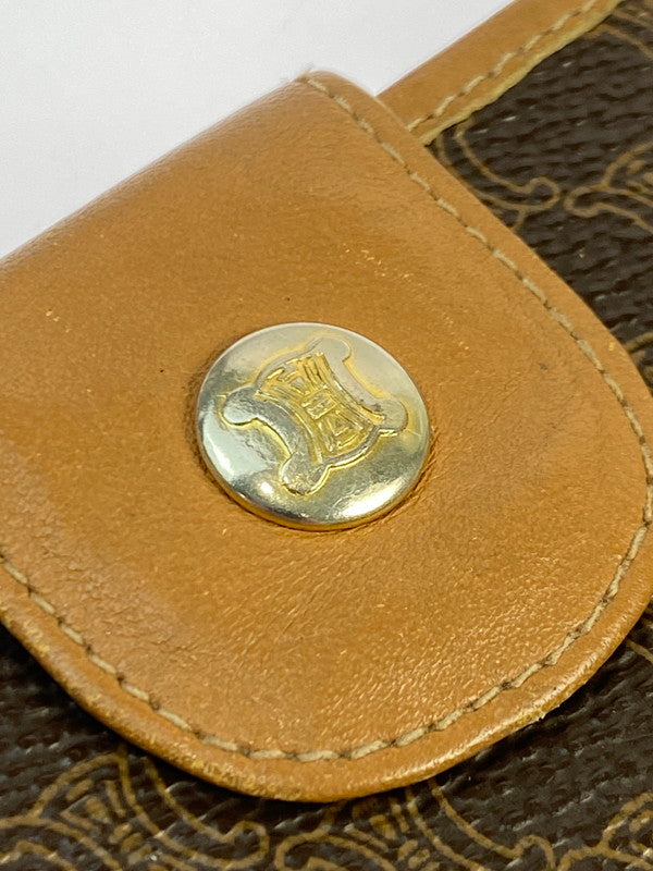 【中古品】【レディース】 CELINE セリーヌ マカダム ロングウォレット 長財布 181-250424-jt-22-min カラー：ブラウン 万代Net店