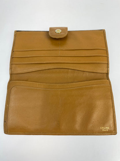 【中古品】【レディース】 CELINE セリーヌ マカダム ロングウォレット 長財布 181-250424-jt-22-min カラー：ブラウン 万代Net店