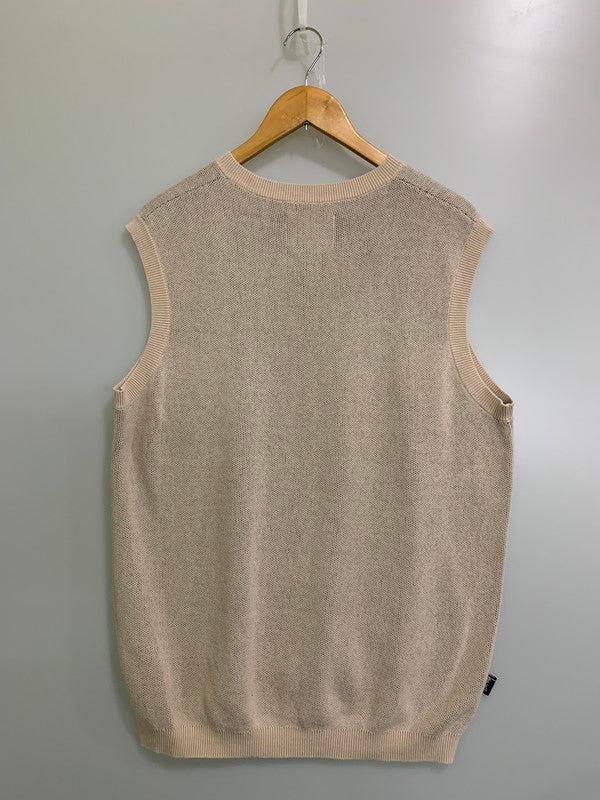【中古品】【メンズ】 STUSSY ステューシー 22SS SWEATER VEST NATURAL ベスト 142-250422-AS-11-min サイズ：M カラー：ベージュ系 万代Net店