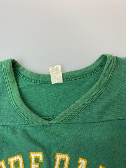 【現状渡し品】【メンズ】 SOUTHERN ATHLETIC サウザンアスレチック 60'S "NORTRE DAME" FOOTBALL TEE ショートスリーブ 146-250422-AS-35-min サイズ：M カラー：グリーン 万代Net店