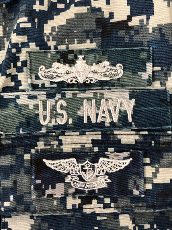 【現状渡し品】【メンズ】 U.S.ARMY ユーエスアーミー NMU CAMO MILITARY JACKET カモ ミリタリー ジャケット メンズ アウター 146-260510-em-63-min カラー：ブルー系 万代Net店