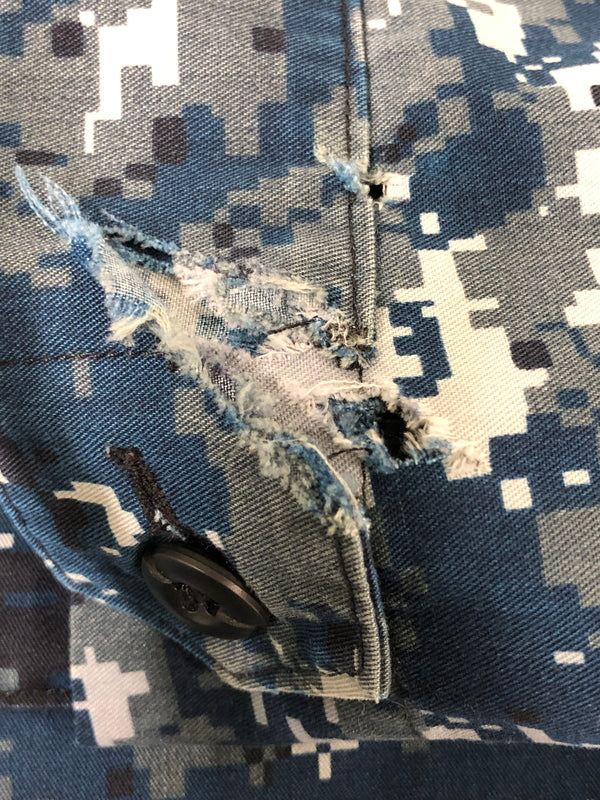 【現状渡し品】【メンズ】 U.S.ARMY ユーエスアーミー NMU CAMO MILITARY JACKET カモ ミリタリー ジャケット メンズ アウター 146-260510-em-63-min カラー：ブルー系 万代Net店