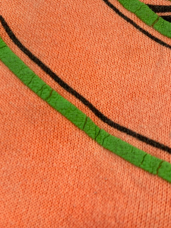 【現状渡し品】【メンズ】 HANES ヘインズ 80'S PRINT SWEATSHIRT スウェット トレーナー 146-250713-AS-19-min サイズ：XL カラー：オレンジ系 万代Net店