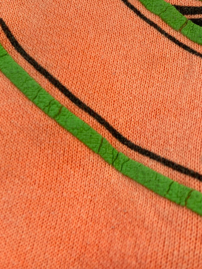 【現状渡し品】【メンズ】 HANES ヘインズ 80'S PRINT SWEATSHIRT スウェット トレーナー 146-250713-AS-19-min サイズ：XL カラー：オレンジ系 万代Net店