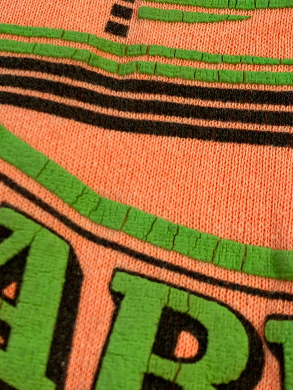 【現状渡し品】【メンズ】 HANES ヘインズ 80'S PRINT SWEATSHIRT スウェット トレーナー 146-250713-AS-19-min サイズ：XL カラー：オレンジ系 万代Net店