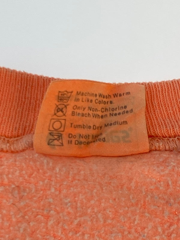 【現状渡し品】【メンズ】 HANES ヘインズ 80'S PRINT SWEATSHIRT スウェット トレーナー 146-250713-AS-19-min サイズ：XL カラー：オレンジ系 万代Net店