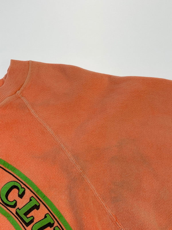 【現状渡し品】【メンズ】 HANES ヘインズ 80'S PRINT SWEATSHIRT スウェット トレーナー 146-250713-AS-19-min サイズ：XL カラー：オレンジ系 万代Net店