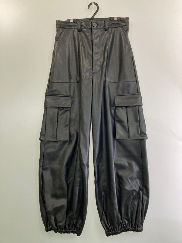 【中古品】【レディース】 RAY BEAMS レイ ビームス 61-23-101-370 23SS ニーシーム ワイドパンツ 171-250427-ks-51-min サイズ：1 カラー：ブラック 万代Net店