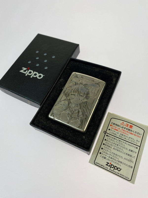 【中古品】【メンズ/レディース】 ZIPPO ジッポ 夜明け前より瑠璃色な フィーナ オイルライター キャラクター アニメ 206-250427-em-06-min カラー：シルバー 万代Net店