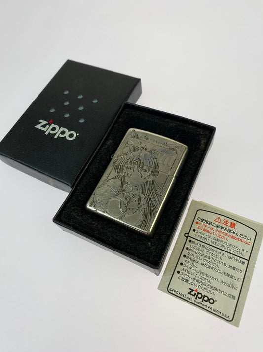 【中古品】【メンズ/レディース】 ZIPPO ジッポ 夜明け前より瑠璃色な フィーナ オイルライター キャラクター アニメ 206-250427-em-06-min カラー：シルバー 万代Net店