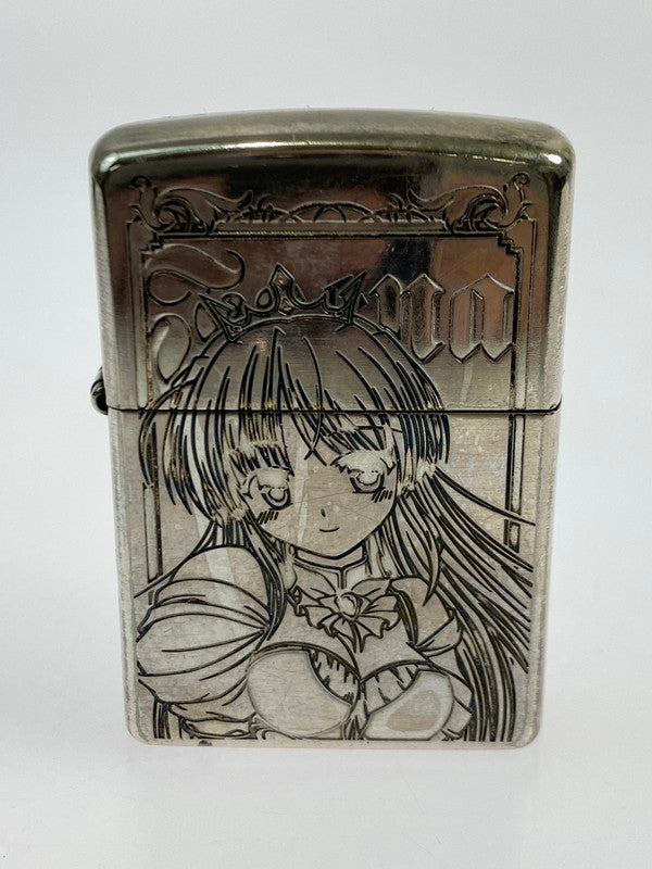 【中古品】【メンズ/レディース】 ZIPPO ジッポ 夜明け前より瑠璃色な フィーナ オイルライター キャラクター アニメ 206-250427-em-06-min カラー：シルバー 万代Net店
