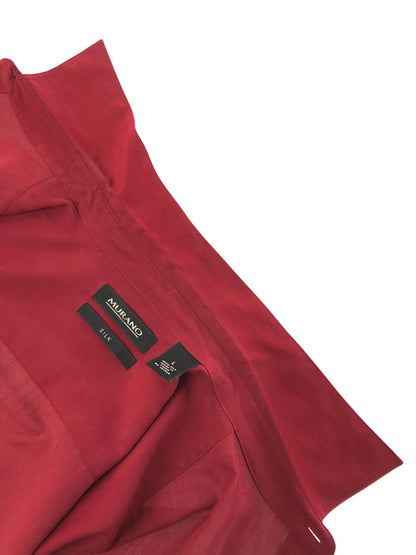 【中古品】【メンズ】 MURANO ムラーノ SILK SHIRT シルク シャツ トップス 146-260411-rt-22-tag カラー：レッド 万代Net店