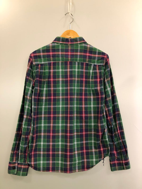 【中古品】【メンズ】 FIVE BROTHER ファイブブラザー 80S CHECK SHIRT チェックシャツ トップス 146-260423-zi-27-min サイズ：S カラー：グリーン/パープル 万代Net店