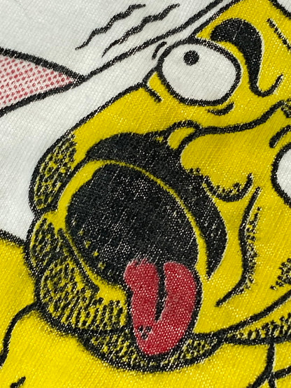 【中古品】【メンズ】 USED ユーズド 90S BOOTLEG SIMPSONS SADDAM HUSSE GULH|FWAR TEE Tシャツ トップス 146-250427-ks-40-min サイズ：L カラー：ホワイト 万代Net店