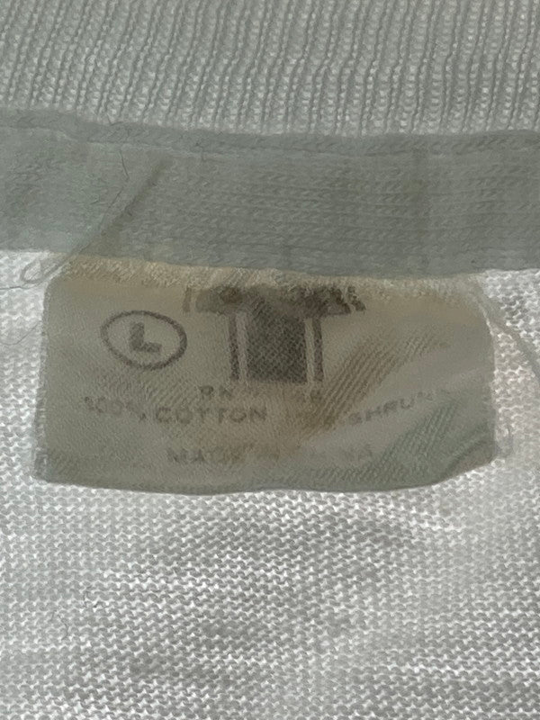 【中古品】【メンズ】 USED ユーズド 90S BOOTLEG SIMPSONS SADDAM HUSSE GULH|FWAR TEE Tシャツ トップス 146-250427-ks-40-min サイズ：L カラー：ホワイト 万代Net店