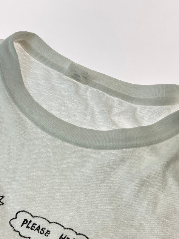 【中古品】【メンズ】 USED ユーズド 90S BOOTLEG SIMPSONS SADDAM HUSSE GULH|FWAR TEE Tシャツ トップス 146-250427-ks-40-min サイズ：L カラー：ホワイト 万代Net店