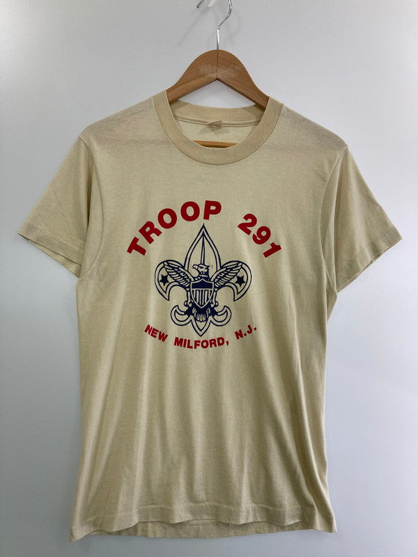 【中古品】【メンズ】 VINTAGE ヴィンテージ 80S BOY SCOUT TROOP291 TEE Tシャツ トップス 146-250427-ks-35-min サイズ：M カラー：ベージュ 万代Net店