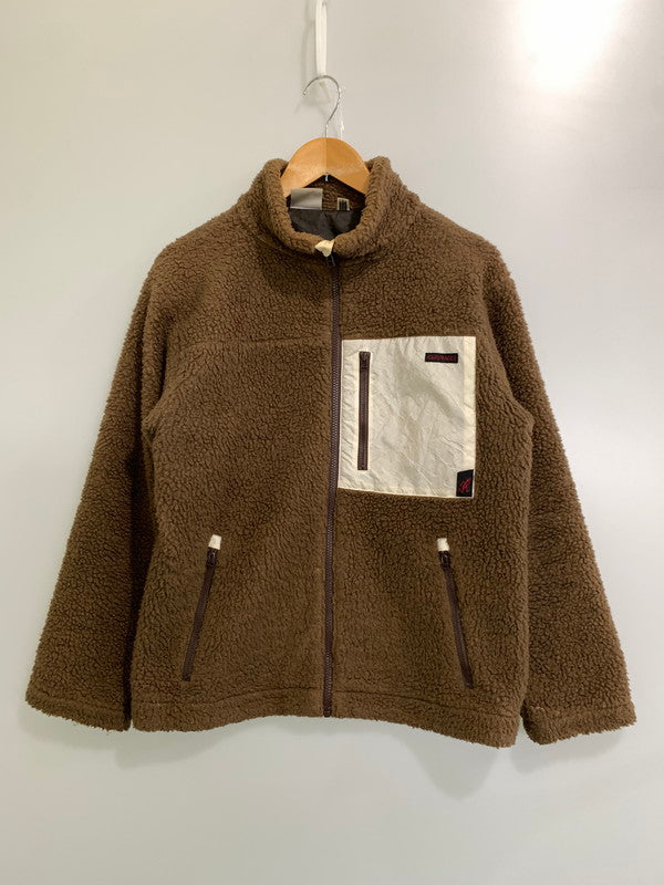 【現状渡し品】【メンズ】 GRAMICCI グラミチ BRRPB-03 FLEECE JACKET フリースジャケット 144-250427-ks-18-min サイズ：S カラー：ブラウン 万代Net店