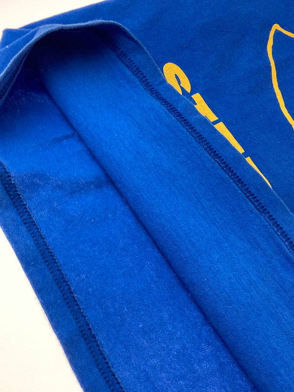 【中古品】【メンズ】 FRUIT OF THE LOOM フルーツ オブ ザ ルーム 00'S STEREOLAB PRINT TEE プリント Tシャツ トップス 146-250427-ks-43-min サイズ：M カラー：ブルー 万代Net店