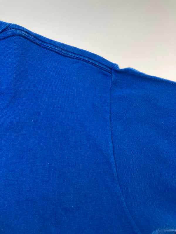 【中古品】【メンズ】 FRUIT OF THE LOOM フルーツ オブ ザ ルーム 00'S STEREOLAB PRINT TEE プリント Tシャツ トップス 146-250427-ks-43-min サイズ：M カラー：ブルー 万代Net店