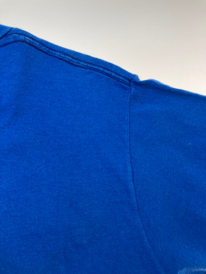 【中古品】【メンズ】 FRUIT OF THE LOOM フルーツ オブ ザ ルーム 00'S STEREOLAB PRINT TEE プリント Tシャツ トップス 146-250427-ks-43-min サイズ：M カラー：ブルー 万代Net店