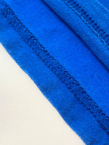 【中古品】【メンズ】 FRUIT OF THE LOOM フルーツ オブ ザ ルーム 00'S STEREOLAB PRINT TEE プリント Tシャツ トップス 146-250427-ks-43-min サイズ：M カラー：ブルー 万代Net店