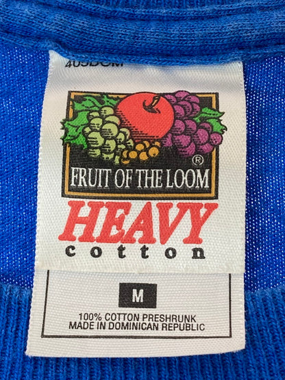 【中古品】【メンズ】 FRUIT OF THE LOOM フルーツ オブ ザ ルーム 00'S STEREOLAB PRINT TEE プリント Tシャツ トップス 146-250427-ks-43-min サイズ：M カラー：ブルー 万代Net店